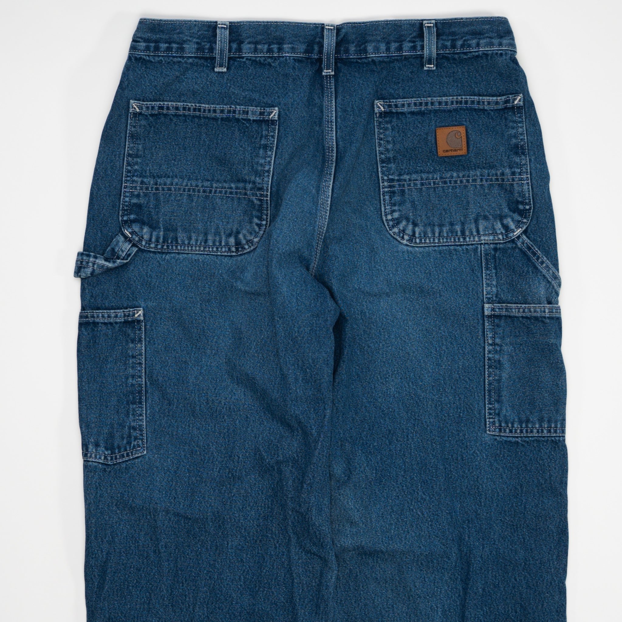 Vintage Dark Blue Carhartt Cargo Jeans (36 x 32) | Rebalance Vintage.