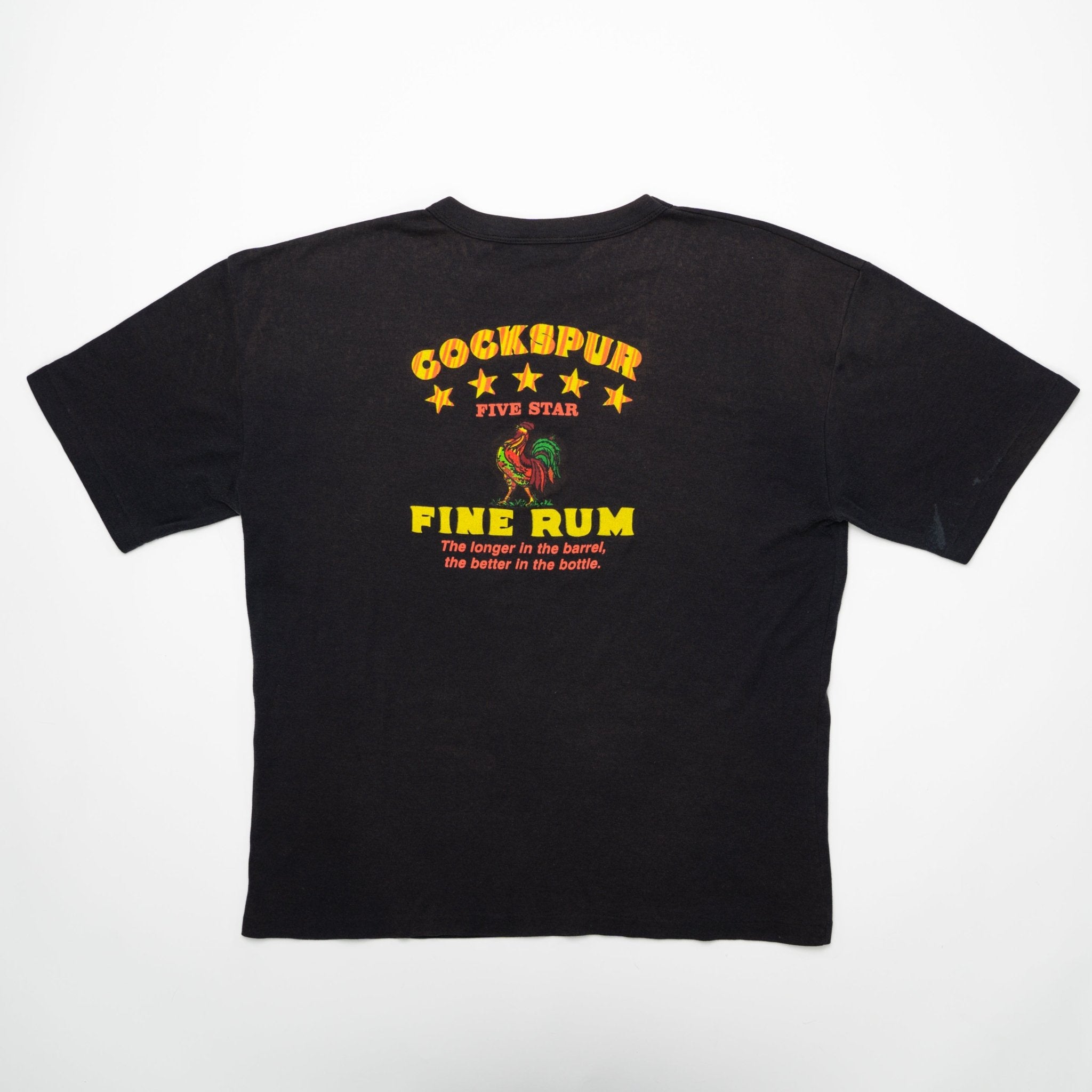 Vintage '90 Cockspur Rum Go for Fold Barbados Tee (L) | Rebalance Vintage.