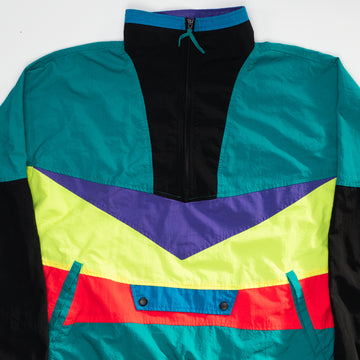 Vintage 80s Dual Control Multicolored Windbreaker | Rebalance Vintage.