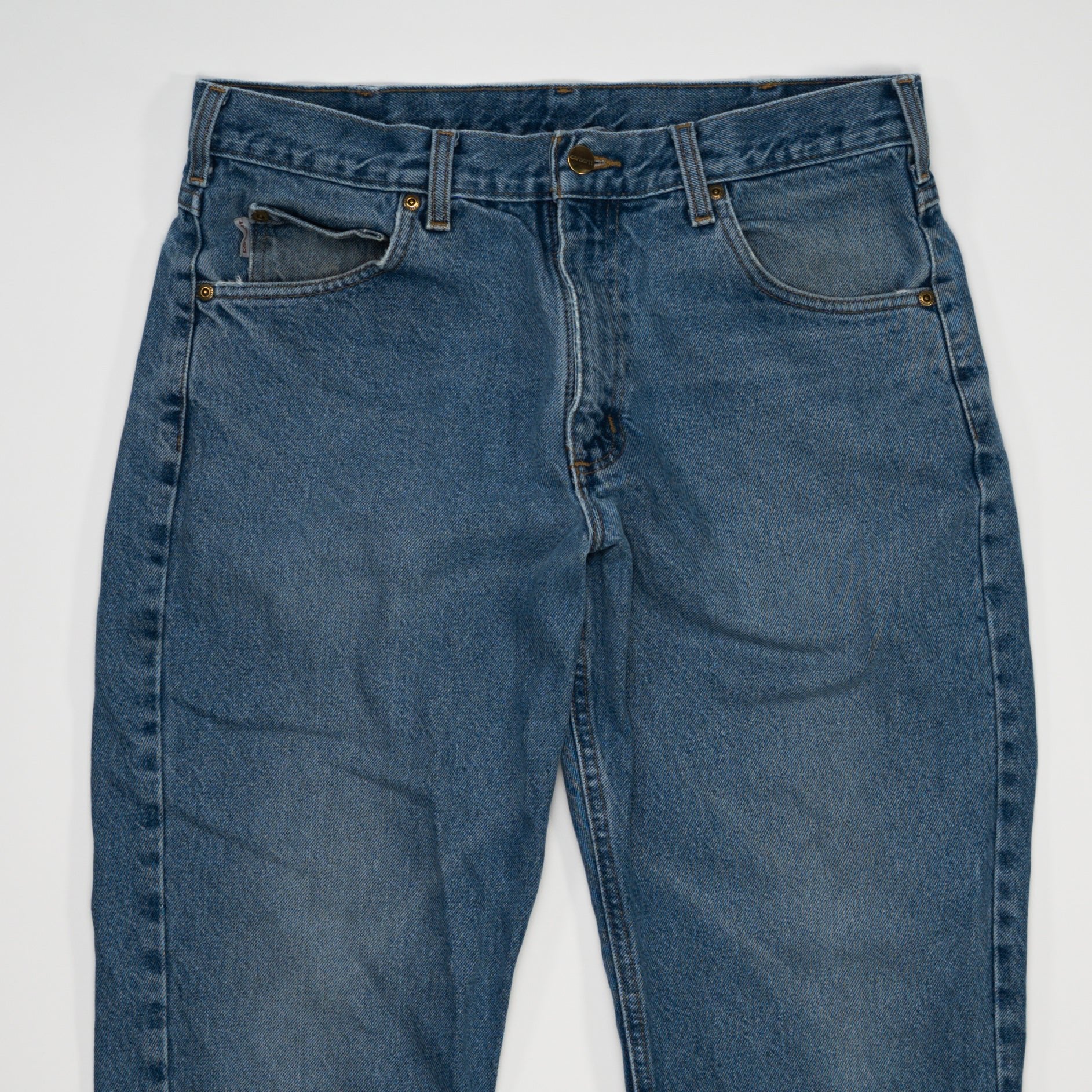 Vintage Blue Washed Carhartt Jeans (32 x 28) | Rebalance Vintage.