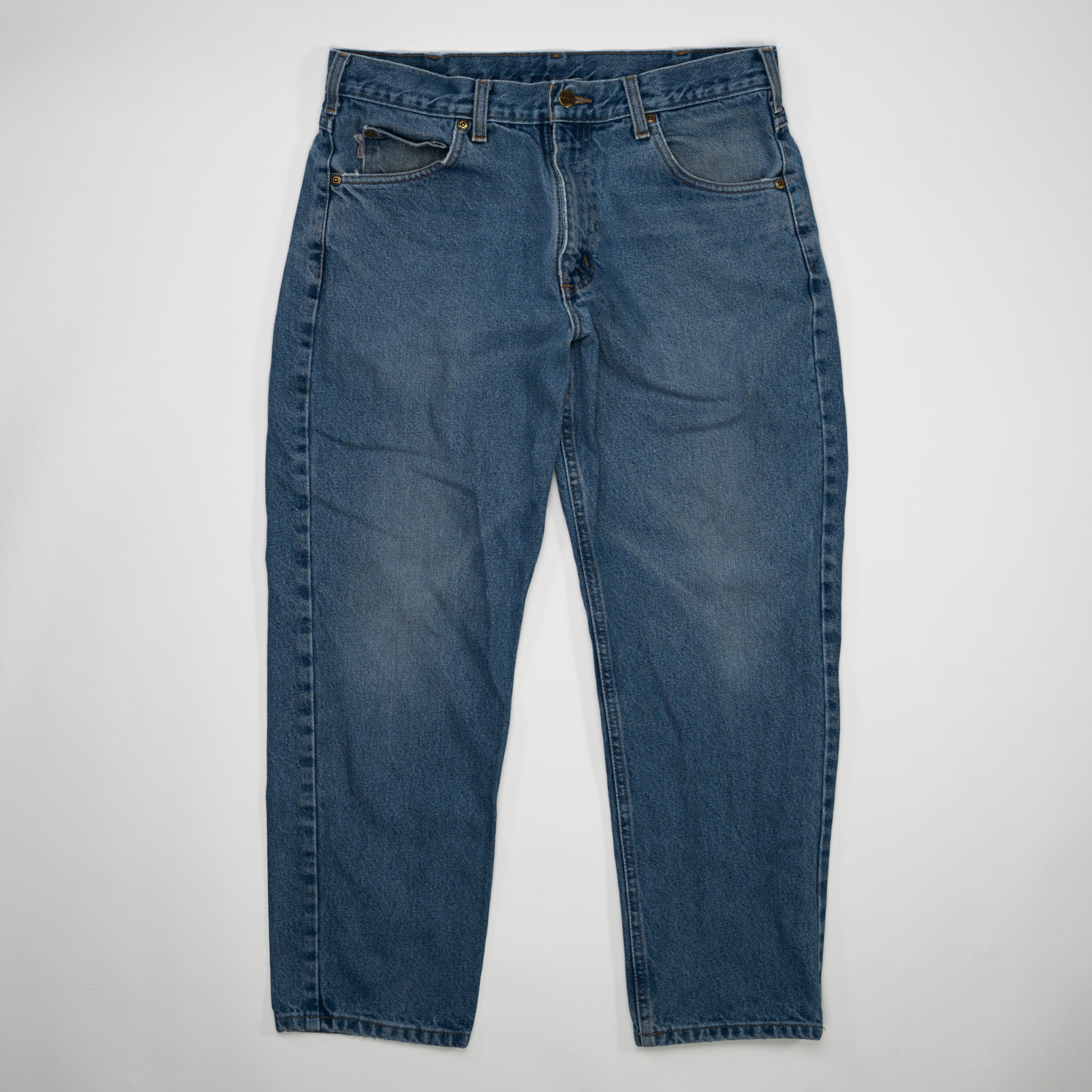Vintage Blue Washed Carhartt Jeans (32 x 28) | Rebalance Vintage.