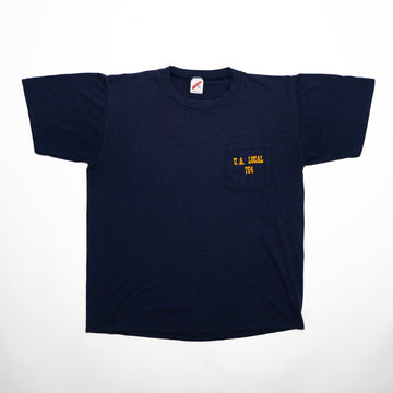 Vintage 90s U.A Local 754 Firefighter Tee (M) | Rebalance Vintage.