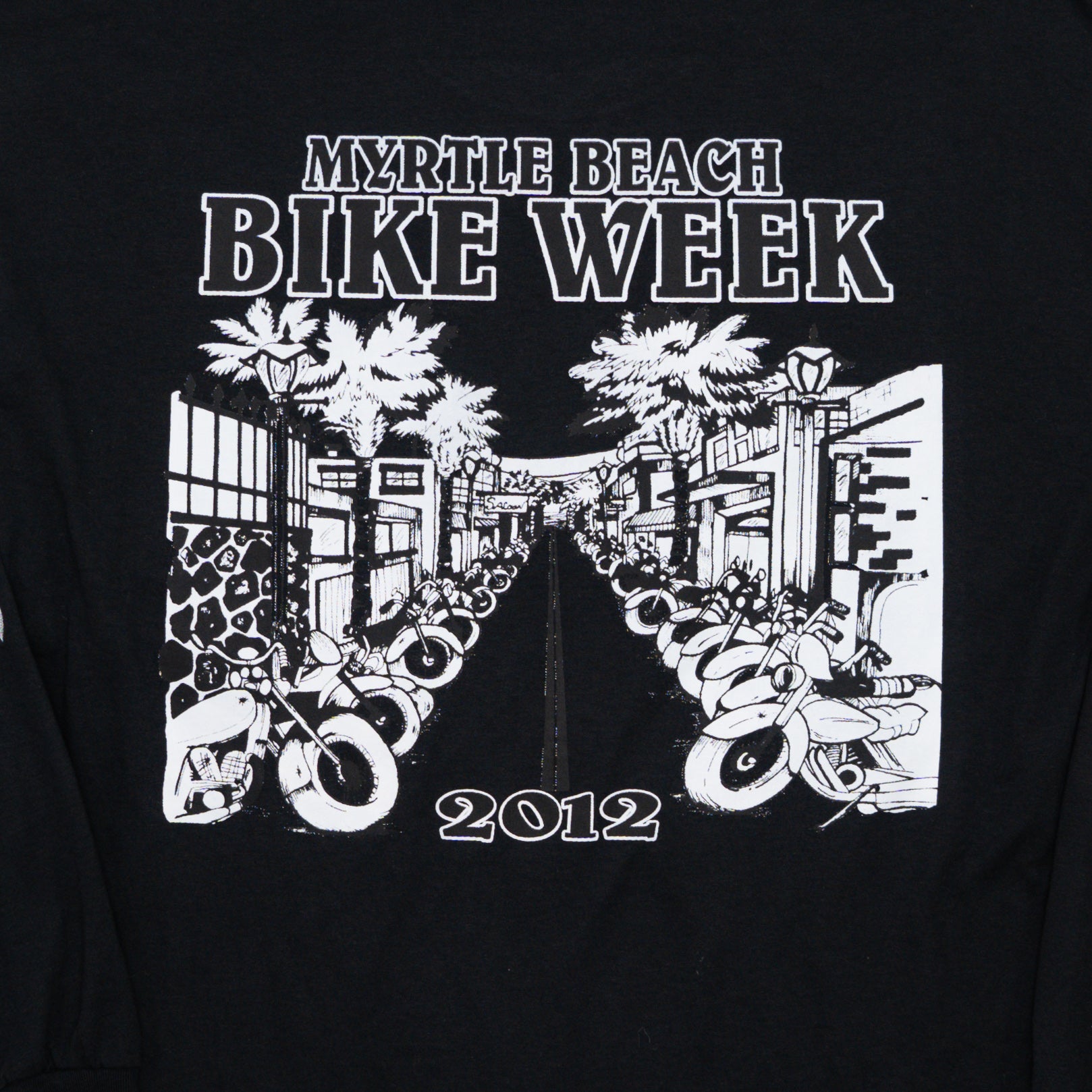 '12 Black Myrtle Beach Bike Week Long Sleeve (L)