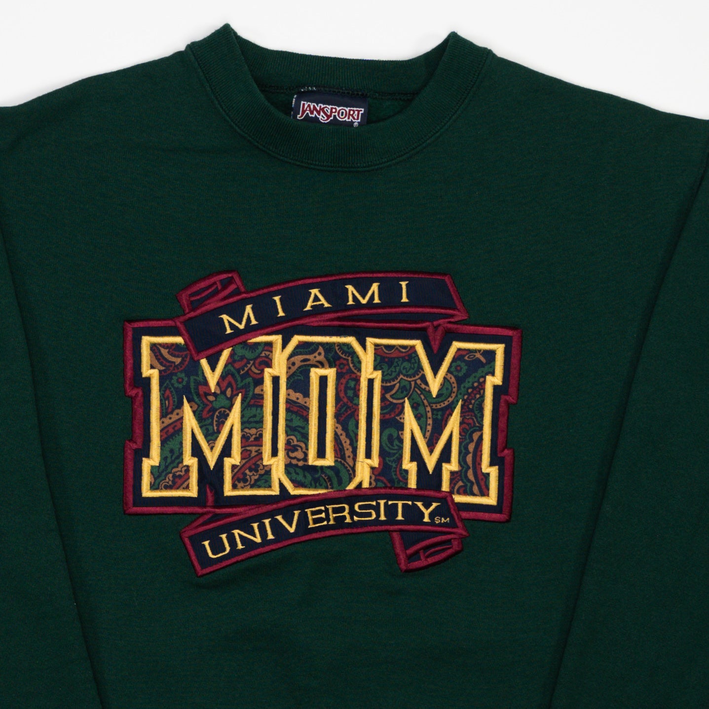 Vintage 90s Green Miami University 'Mom' Crewneck (M)