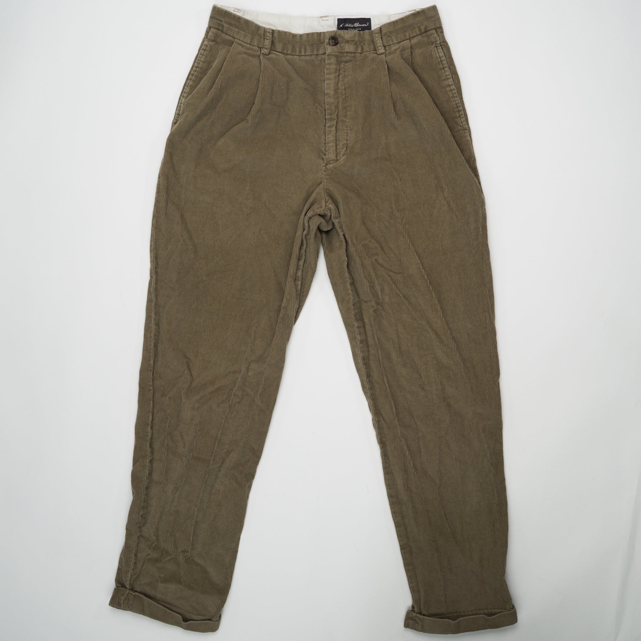 Vintage Beige Corduroy Eddie Bauer (32 x 32) | Rebalance Vintage.