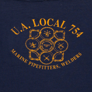 Vintage 90s U.A Local 754 Firefighter Tee (M) | Rebalance Vintage.