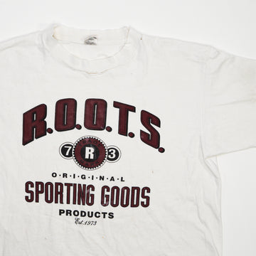 Vintage White Roots 73 Sporting Goods Tee (M) | Rebalance Vintage.