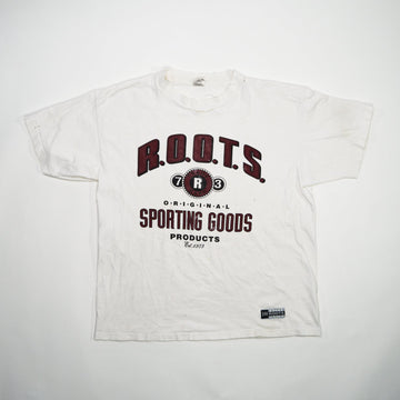 Vintage White Roots 73 Sporting Goods Tee (M) | Rebalance Vintage.