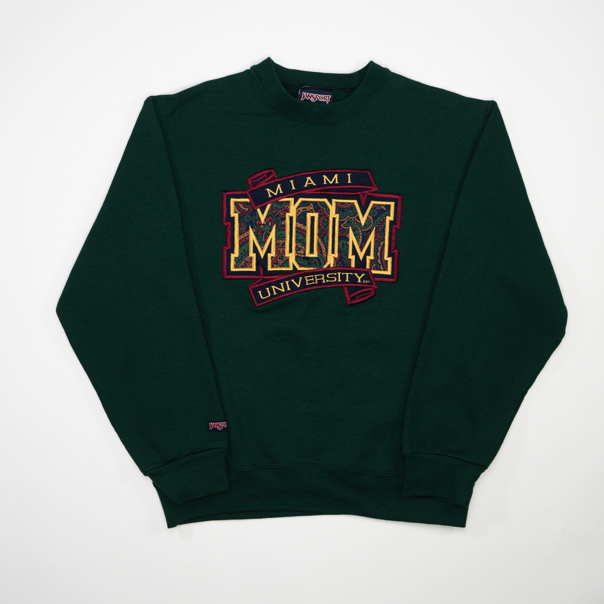 Vintage 90s Green Miami University 'Mom' Crewneck (M)