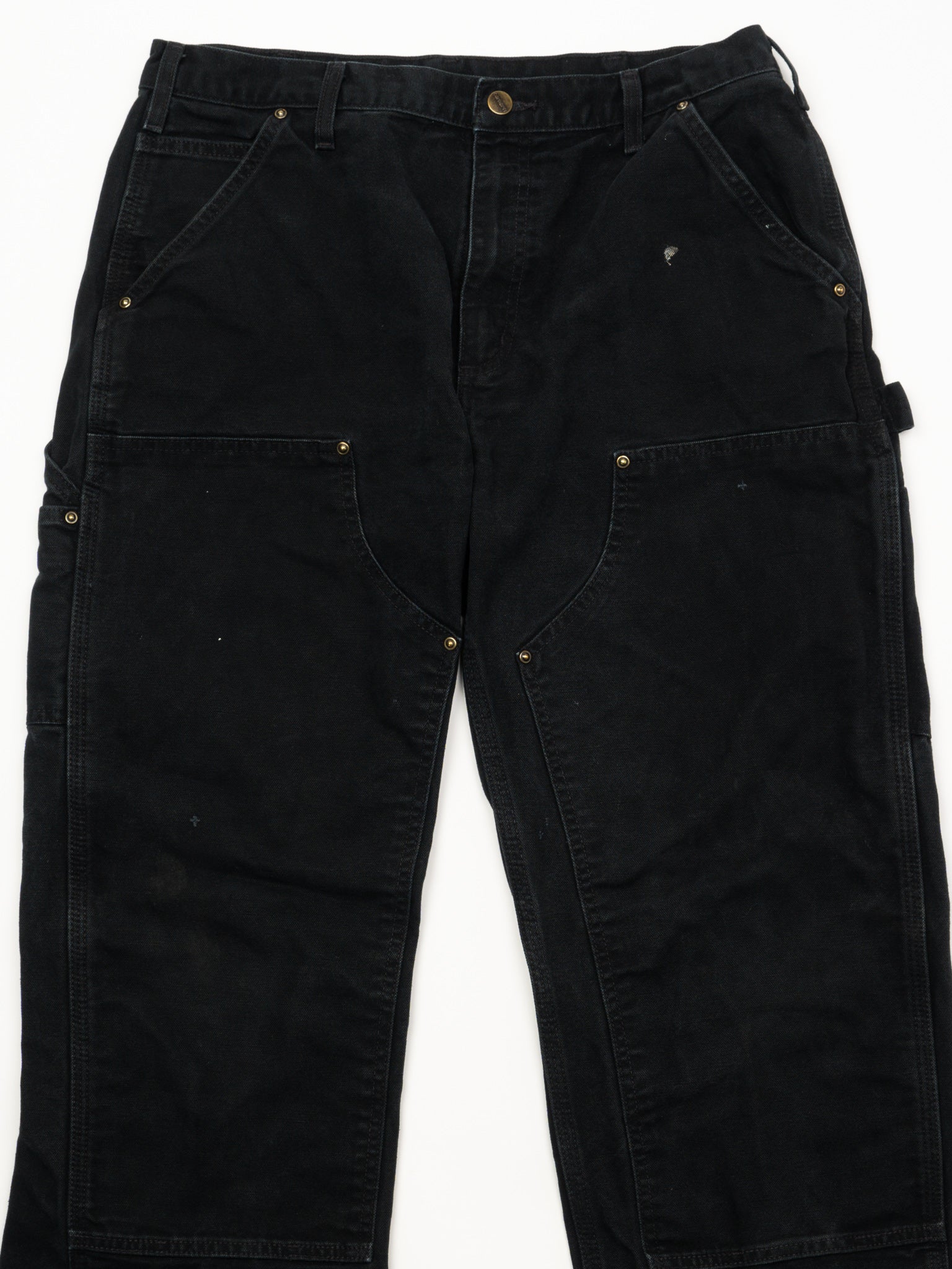 Vintage Black Carhartt Double Knee Cargo Pants (34 x 32)