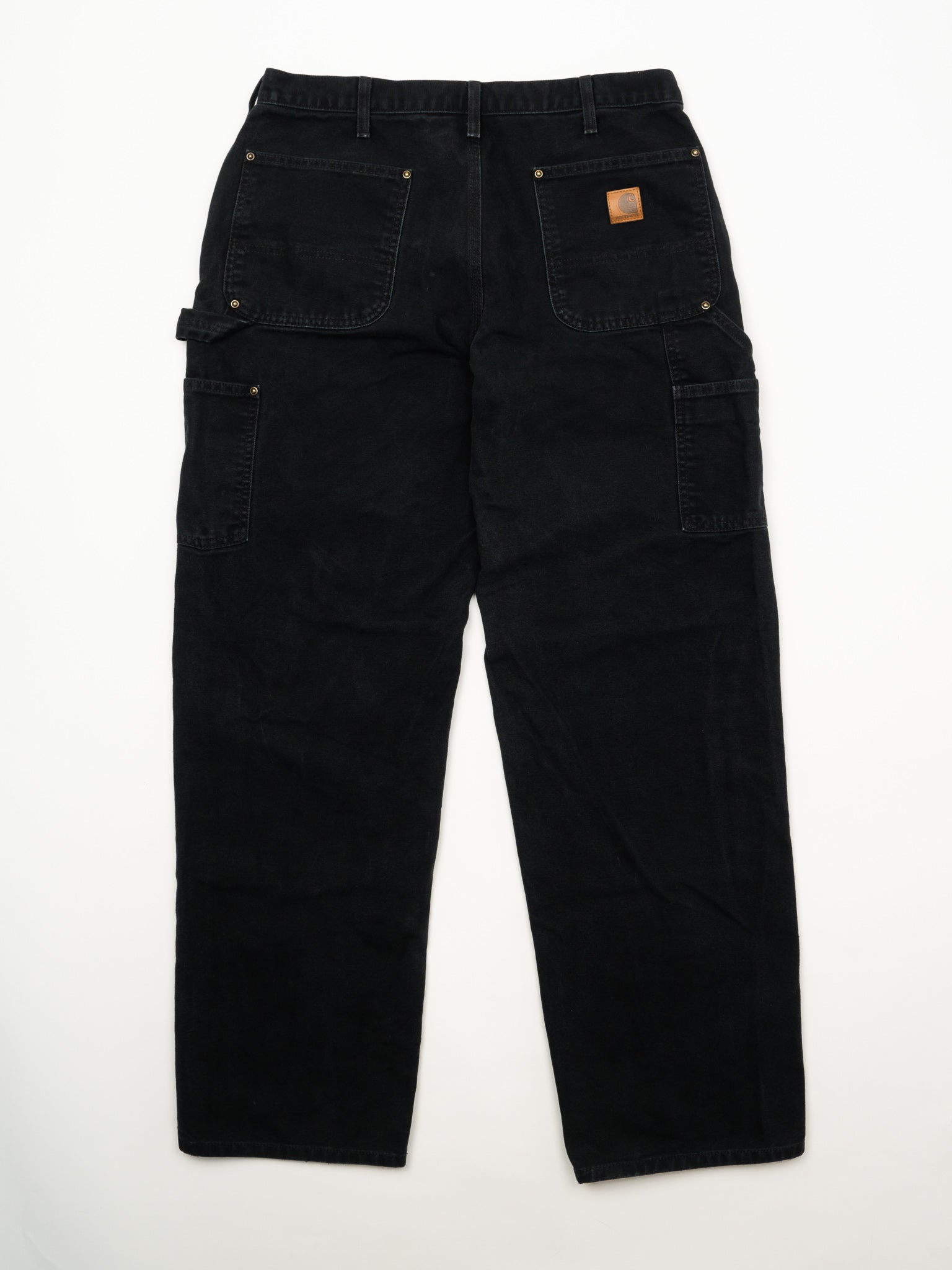 Vintage Black Carhartt Double Knee Cargo Pants (34 x 32)