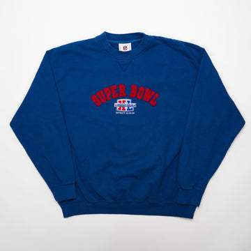 Vintage '06 Blue Super Bowl Detroit XL Crewneck (L/XL) | Rebalance Vintage.