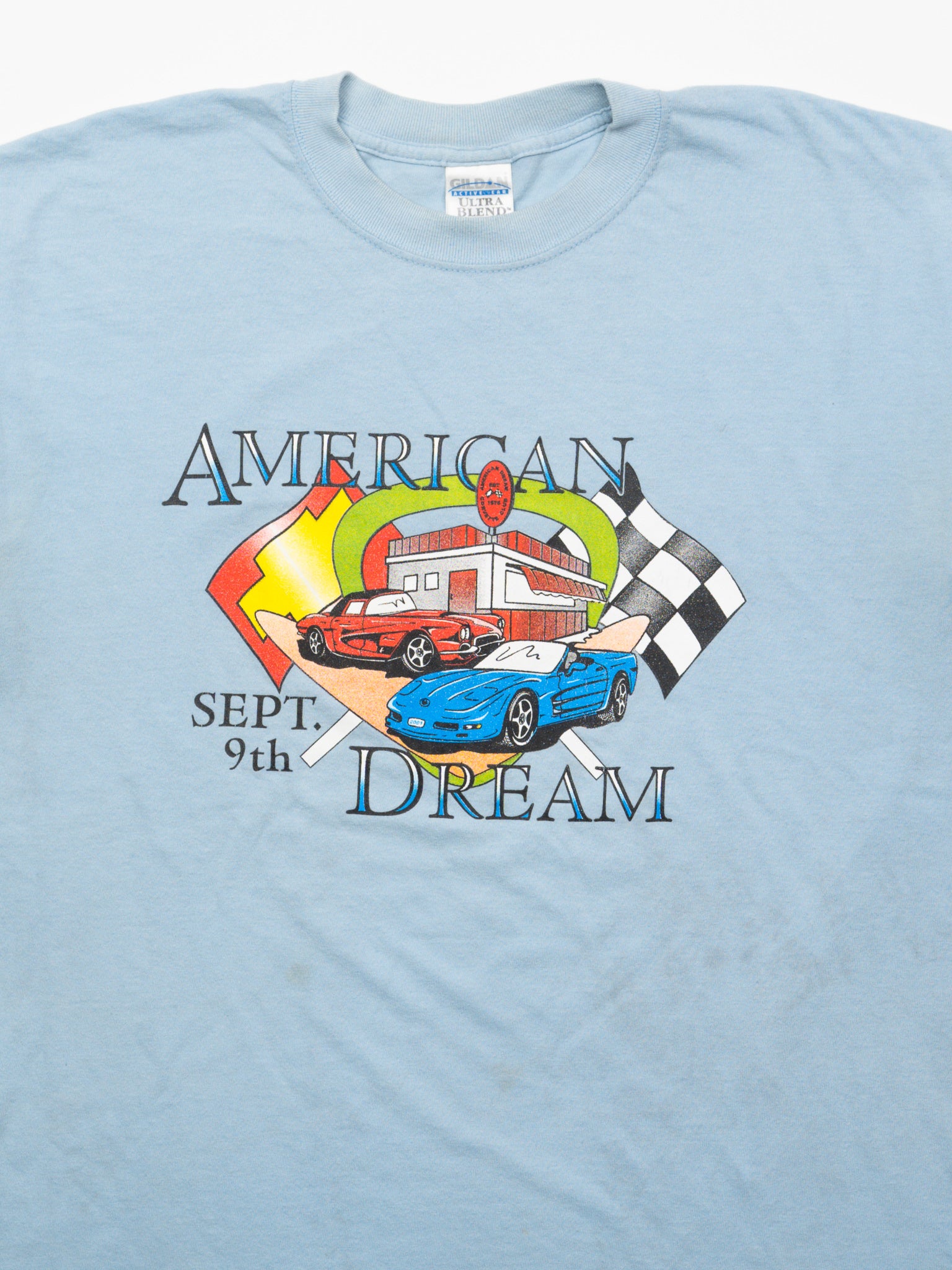 Vintage 90s Baby Blue American Dream Chevrolet Tee (M)