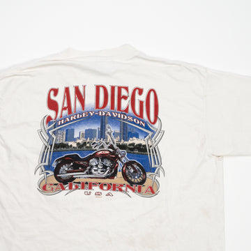 Vintage '04 White Harley Davidson San Diego Tee (L) | Rebalance Vintage.