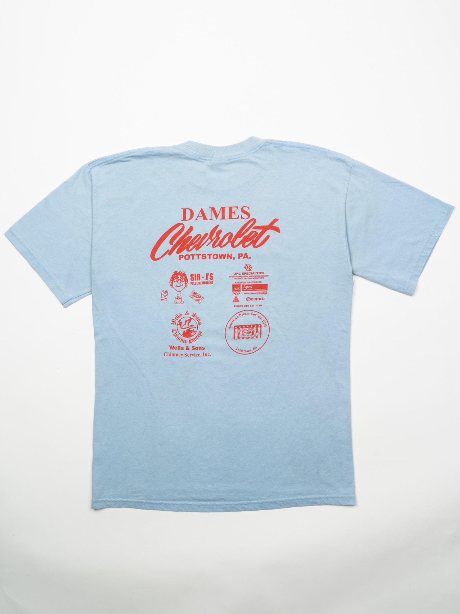 Vintage 90s Baby Blue American Dream Chevrolet Tee (M)