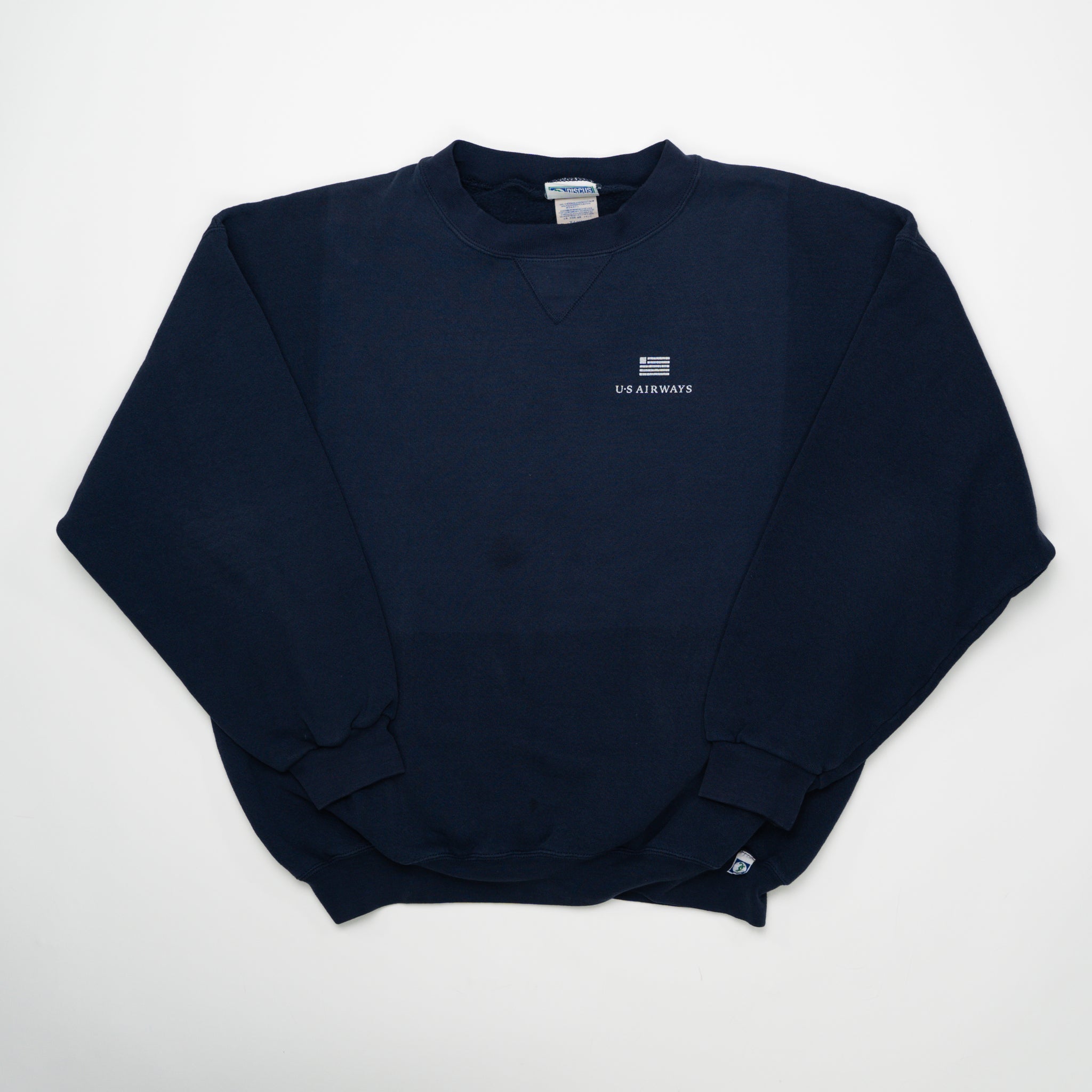 Vintage 90s Navy US Airways Crewneck (XL) | Rebalance Vintage.