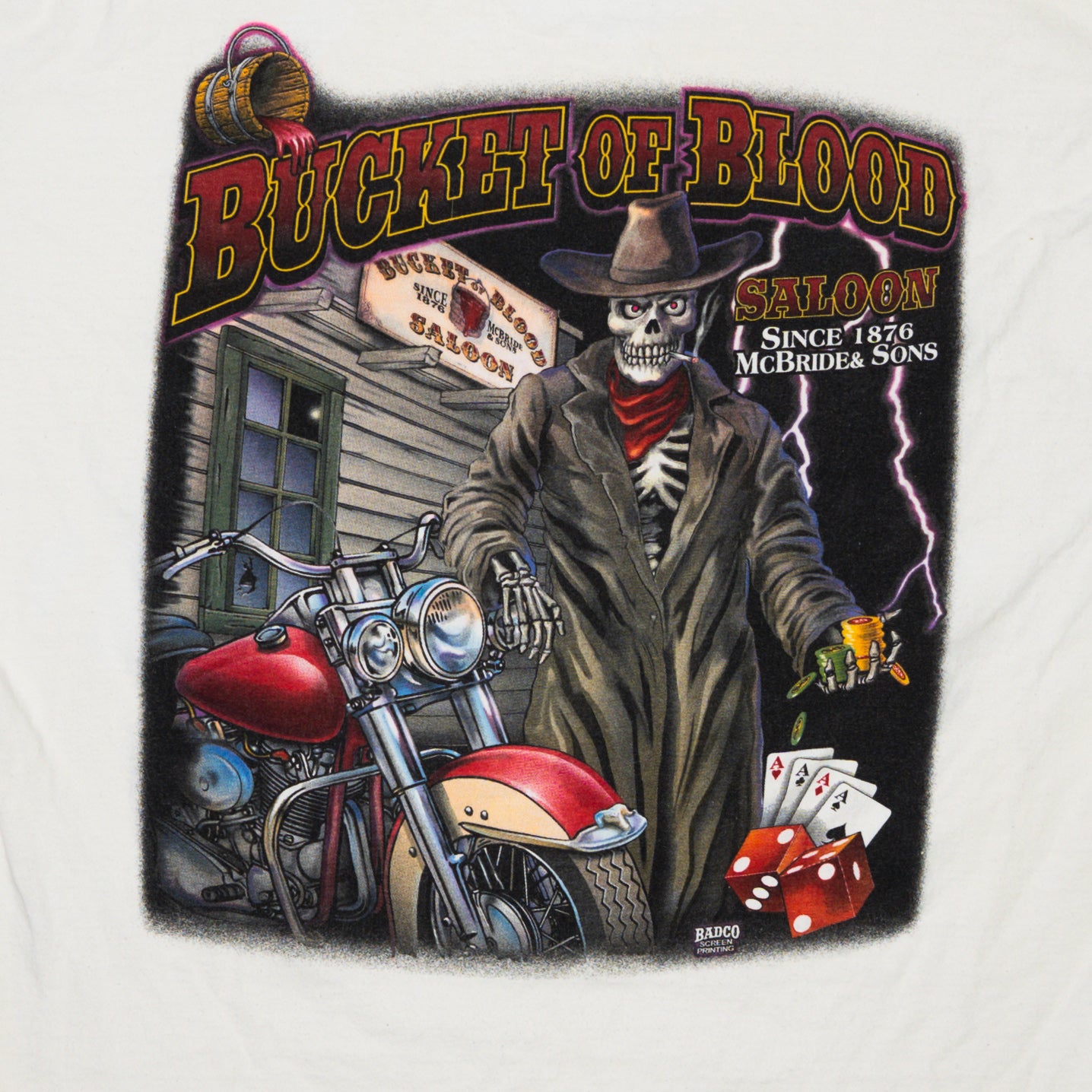 Vintage Bucket of Blood Saloon Tee (M/L) | Rebalance Vintage.