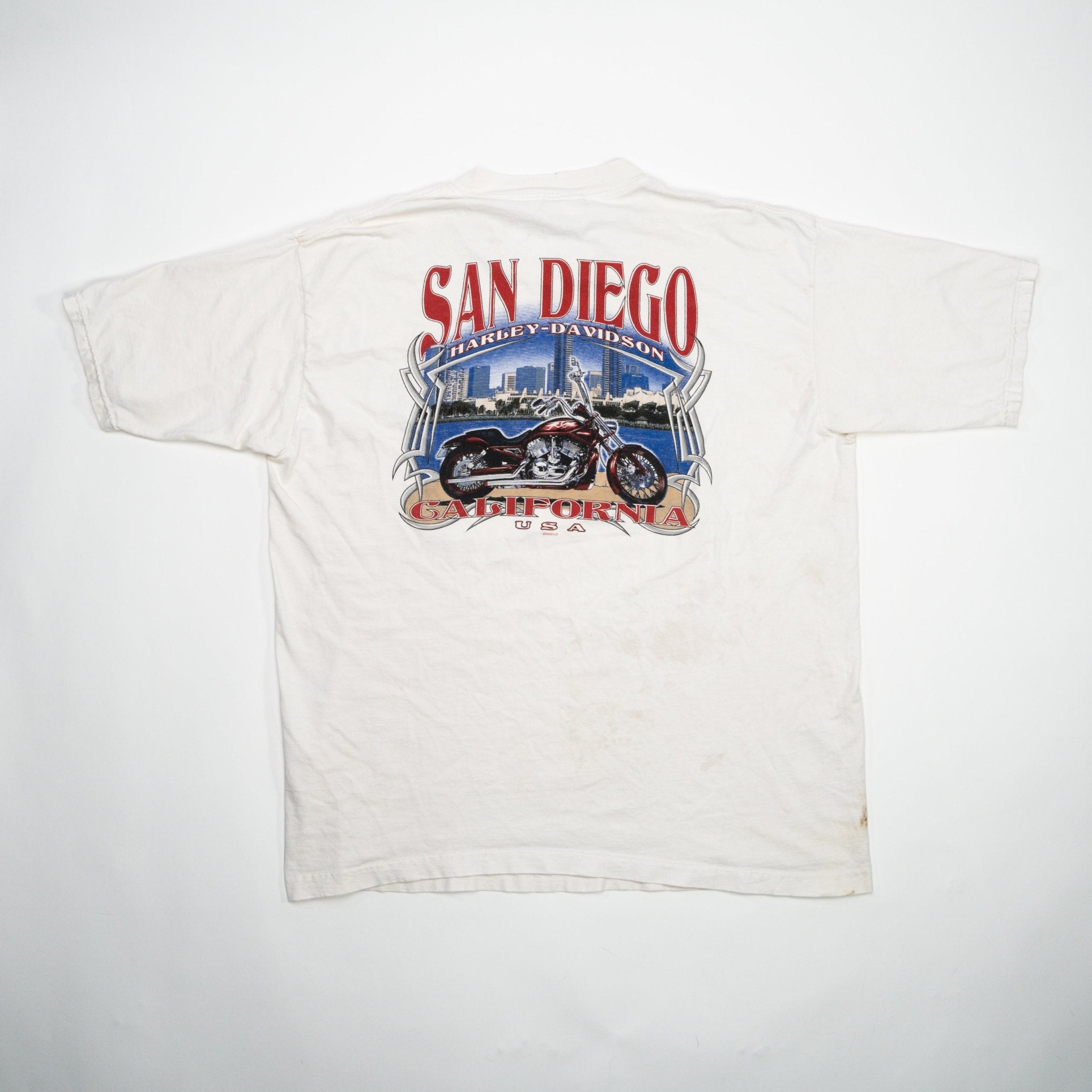 Vintage '04 White Harley Davidson San Diego Tee (L) | Rebalance Vintage.