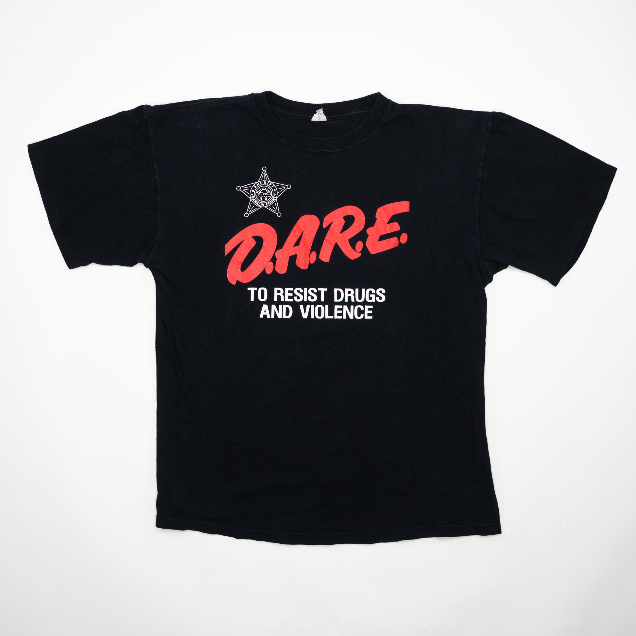 Vintage Black D.A.R.E Sheriff Tee (M)