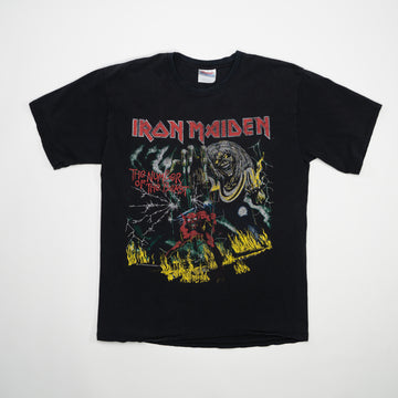 Vintage '82 Black Iron Maiden 'The Number of the Beast' Tee | Rebalance Vintage.