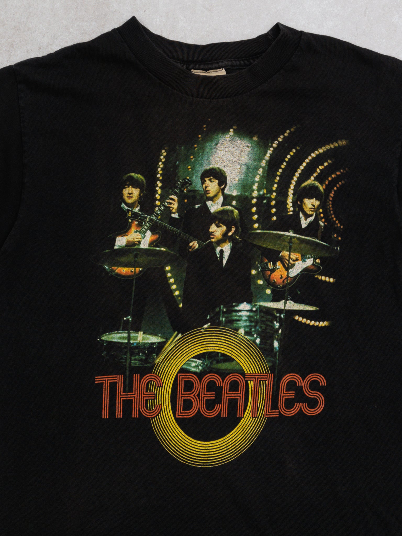 Vintage Black The Beatles Stage Graphic Tee (S)