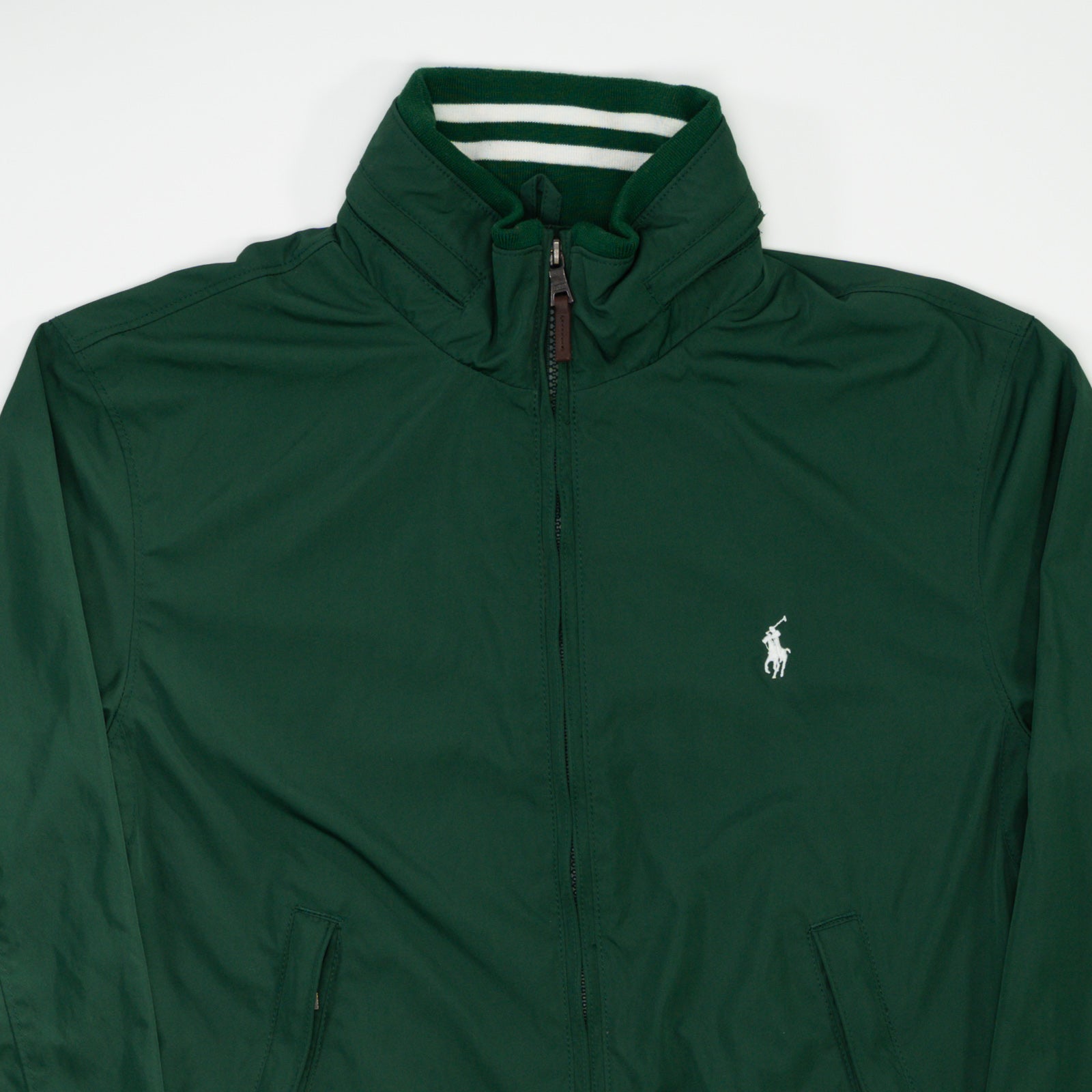Vintage Green Polo RL Windbreaker Jacket (M)
