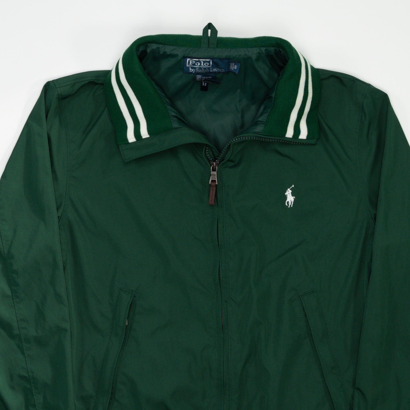 Vintage Green Polo RL Windbreaker Jacket (M)