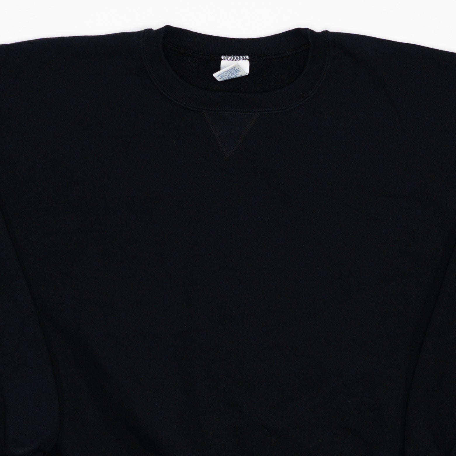 Vintage Black Russell Athletic Blank Crewneck (L)