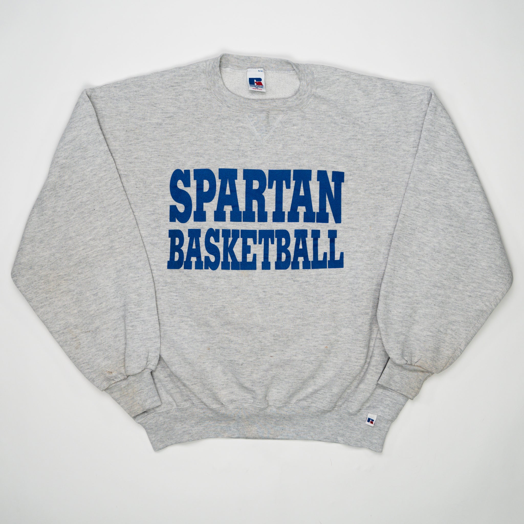 Vintage 90s Spartan Basketball x Russel Athletic Crewneck | Rebalance Vintage.
