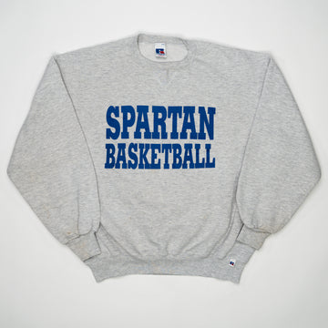Vintage 90s Spartan Basketball x Russel Athletic Crewneck | Rebalance Vintage.