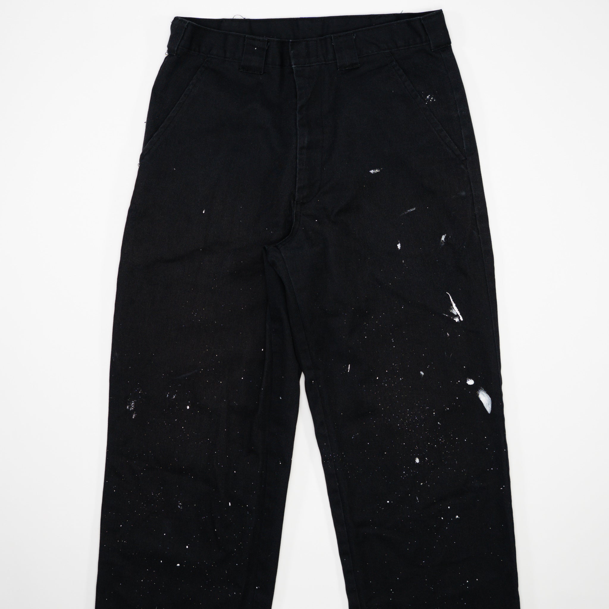 Vintage Black Dickies Paint Splashed Workwear Pants (30 x 30)
