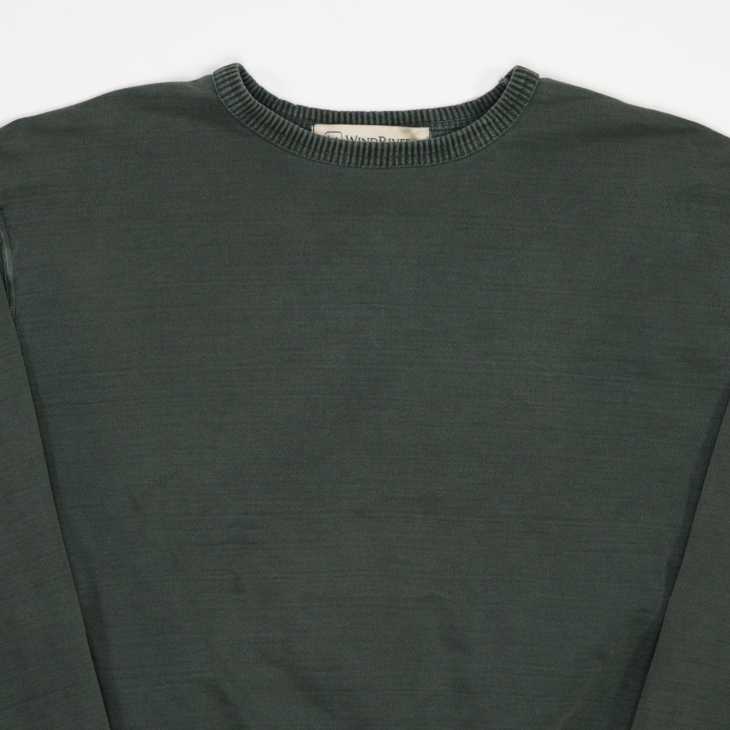 Vintage Washed Green Wind River Crewneck (L)