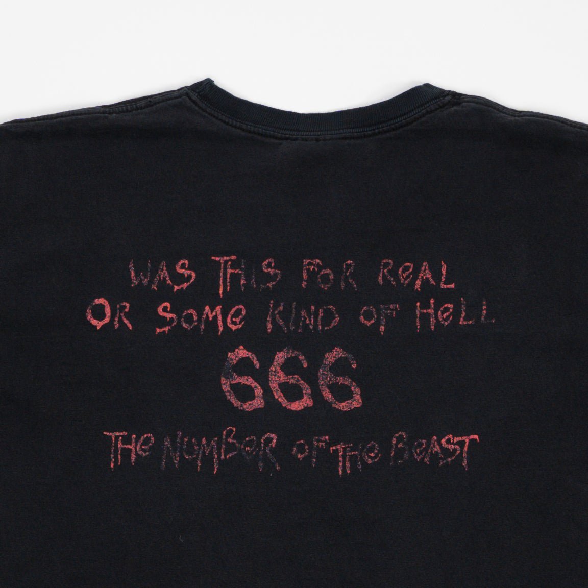 Vintage '82 Black Iron Maiden 'The Number of the Beast' Tee | Rebalance Vintage.