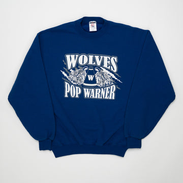 Vintage Wolves Pop Warner Crewneck (S/M) | Rebalance Vintage.