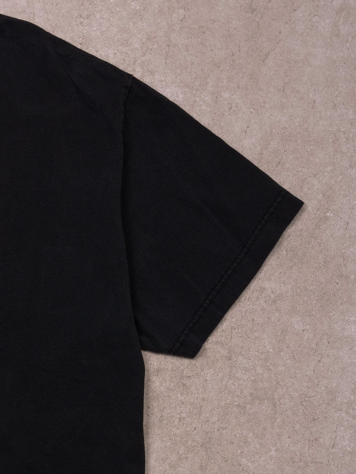 Vintage Y2K Washed Black "Not Perfect But So Close It Scares Me" Tee (L)