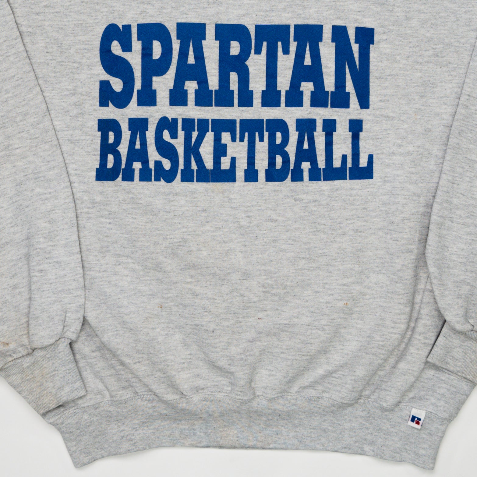 Vintage 90s Spartan Basketball x Russel Athletic Crewneck | Rebalance Vintage.