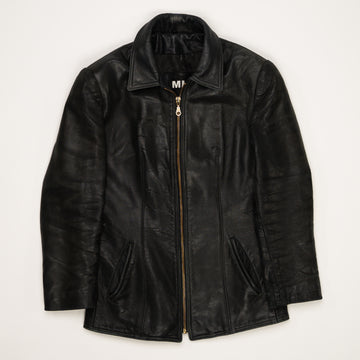 Vintage Black 90s MLC Leather Jacket (XS/S) | Rebalance Vintage.