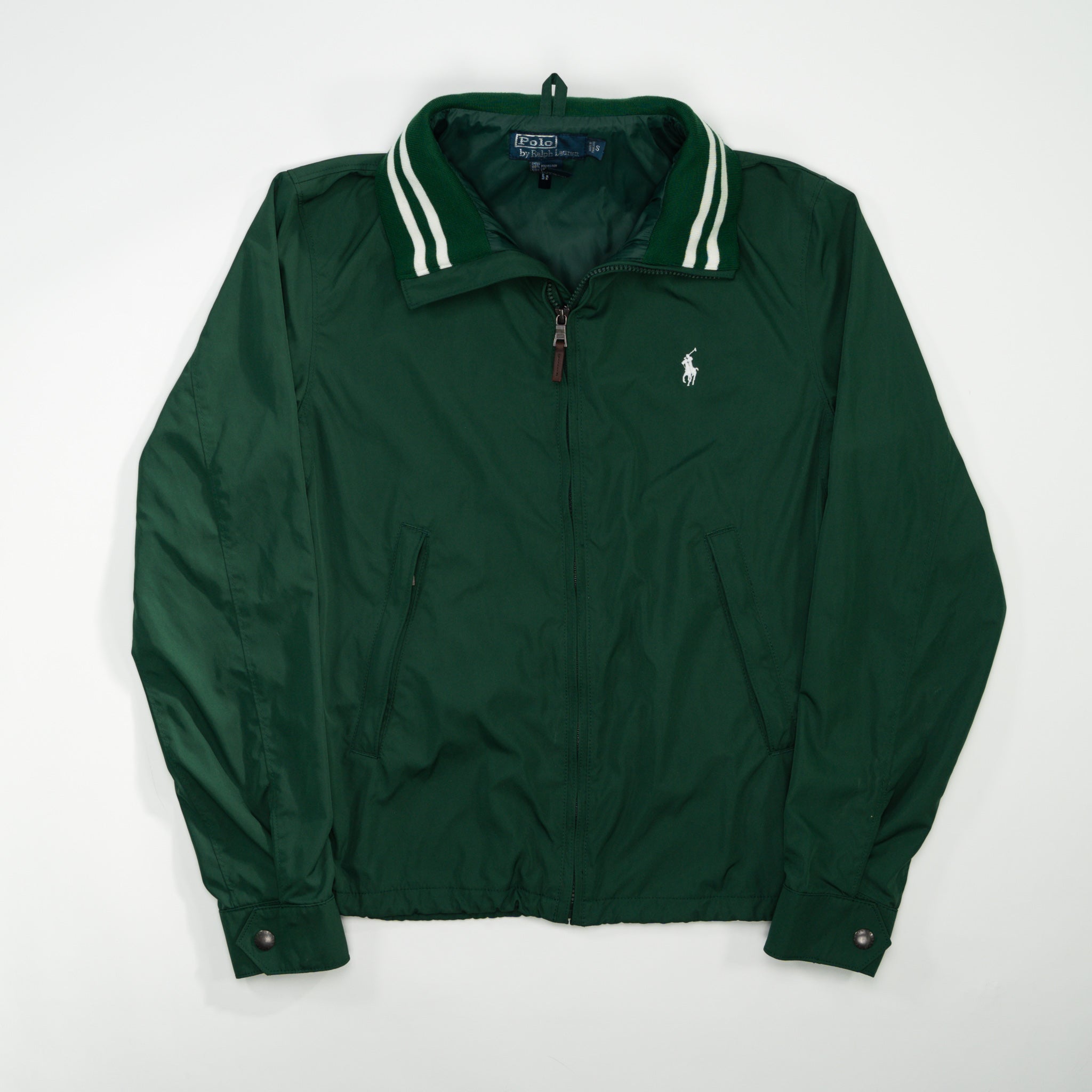 Vintage Green Polo RL Windbreaker Jacket (M)