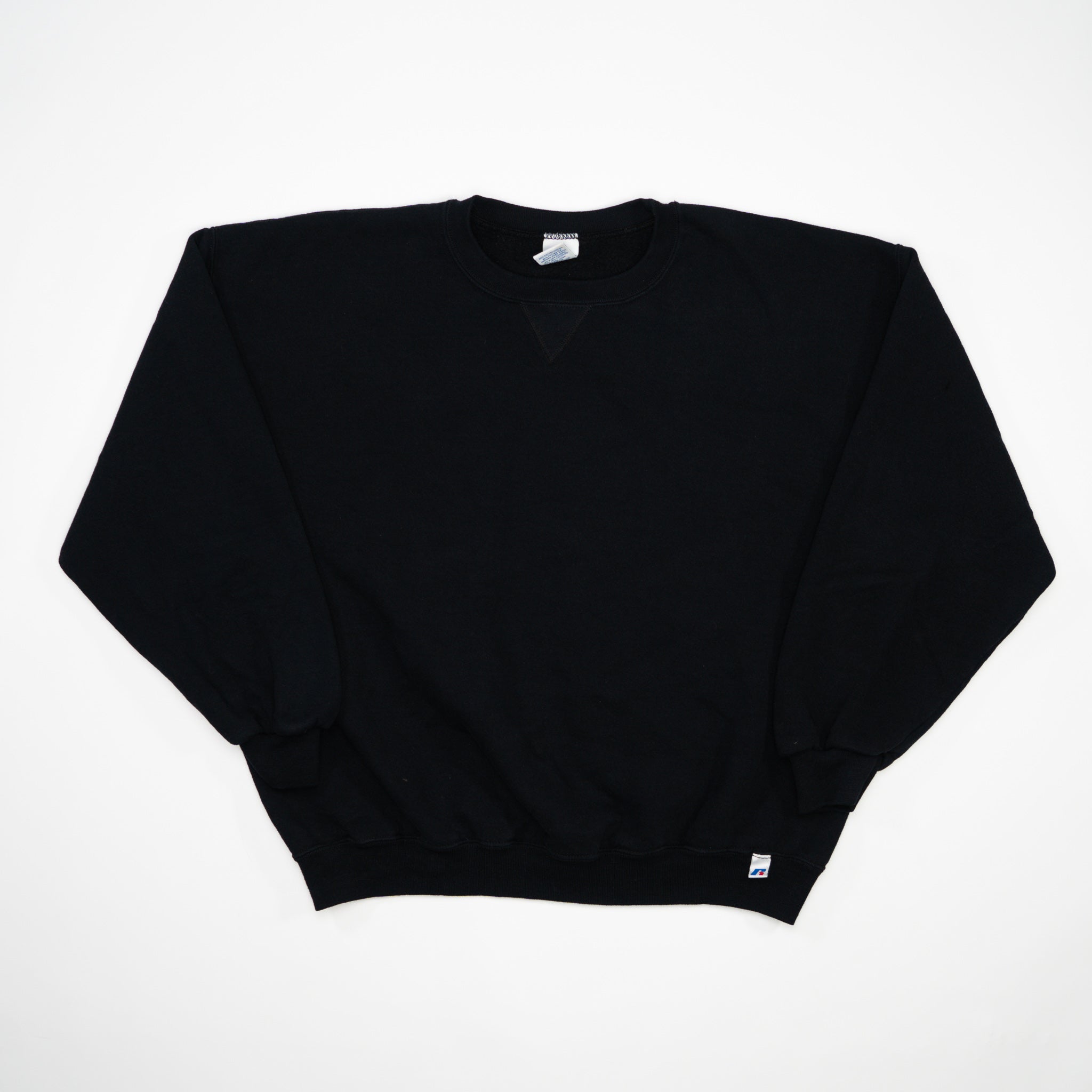 Vintage Black Russell Athletic Blank Crewneck (L)