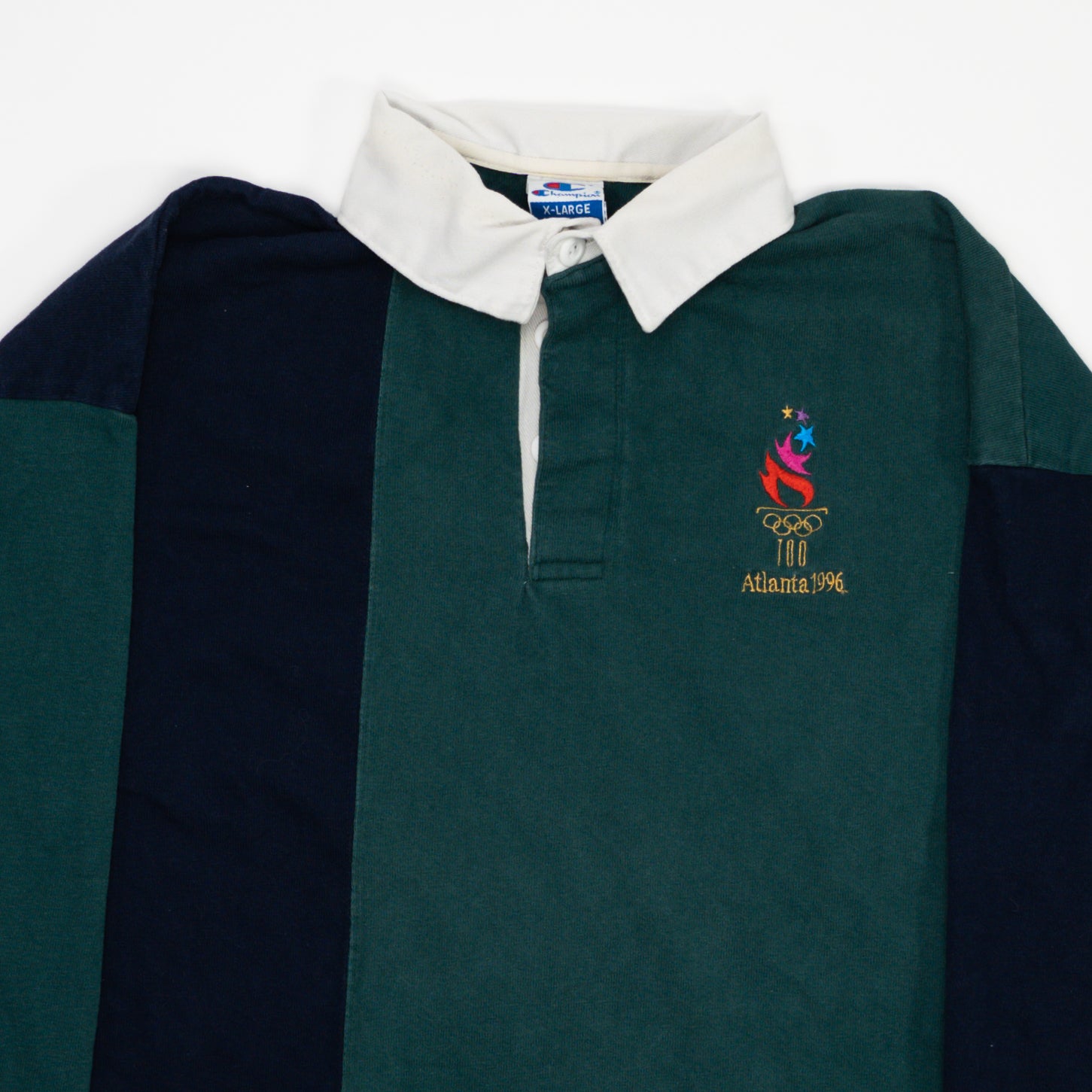 Vintage '96 Atlanta Olympics Rugby x Champion Long Sleeve (M) | Rebalance Vintage.