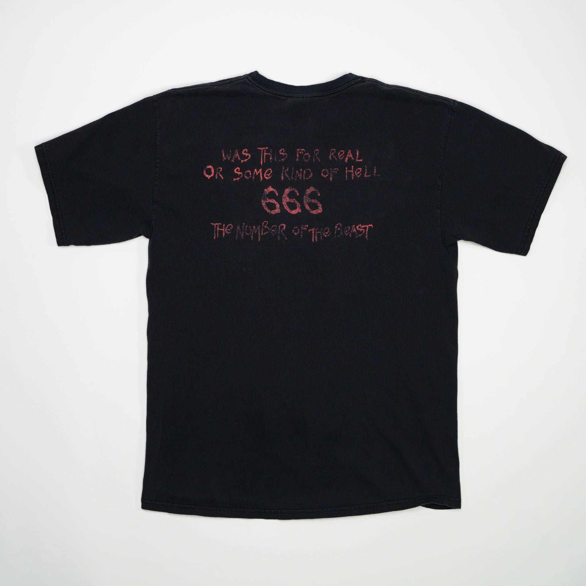 Vintage '82 Black Iron Maiden 'The Number of the Beast' Tee | Rebalance Vintage.