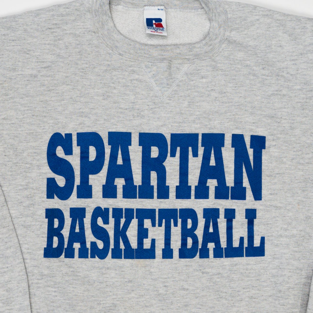Vintage 90s Spartan Basketball x Russel Athletic Crewneck | Rebalance Vintage.