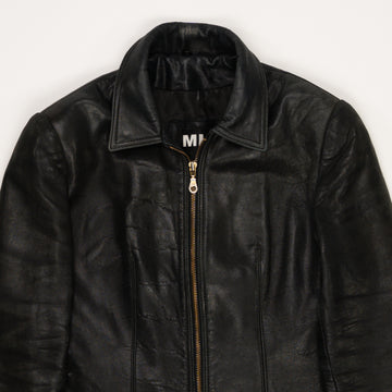 Vintage Black 90s MLC Leather Jacket (XS/S) | Rebalance Vintage.