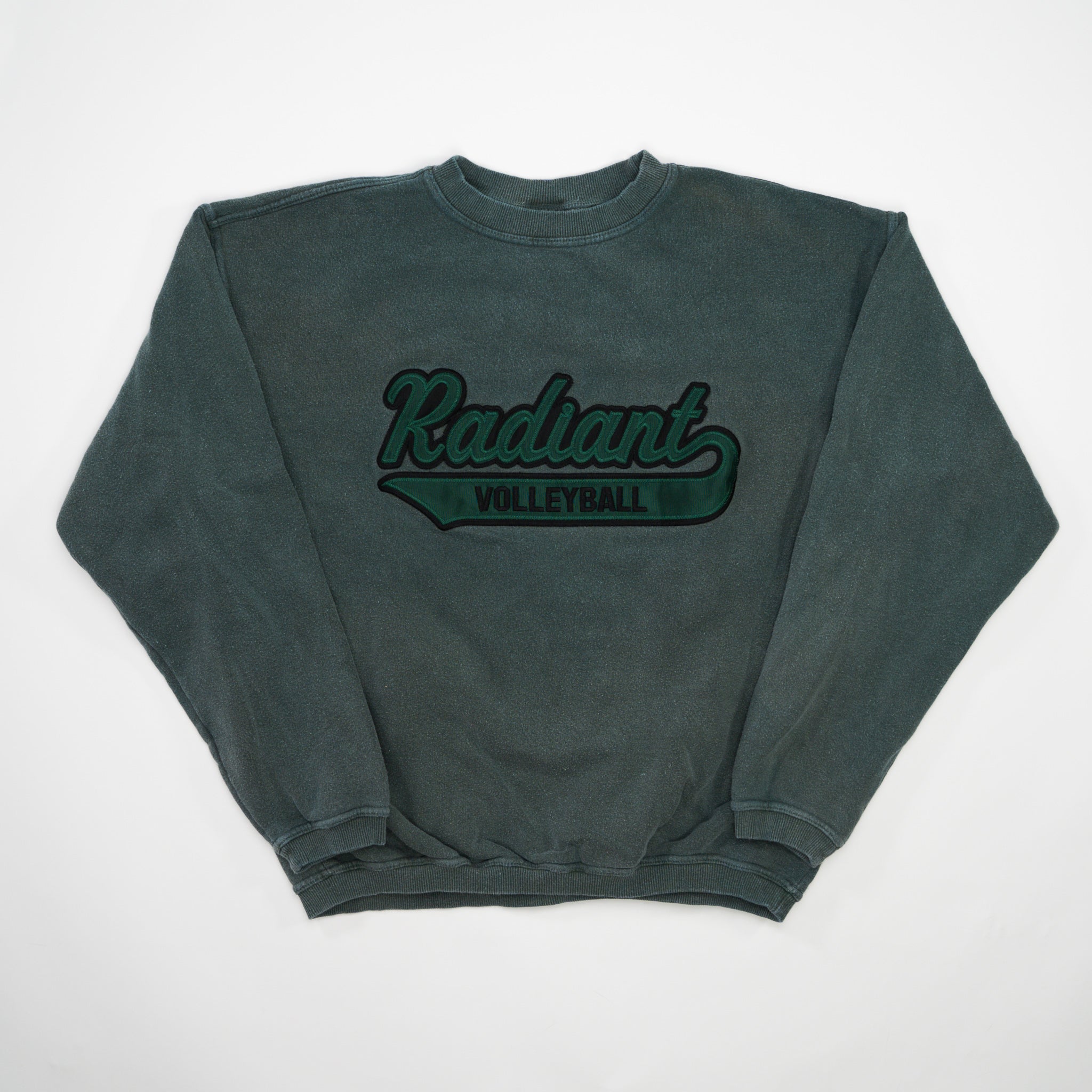 Vintage Washed Green Radiant Volleyball Crewneck (M/L)