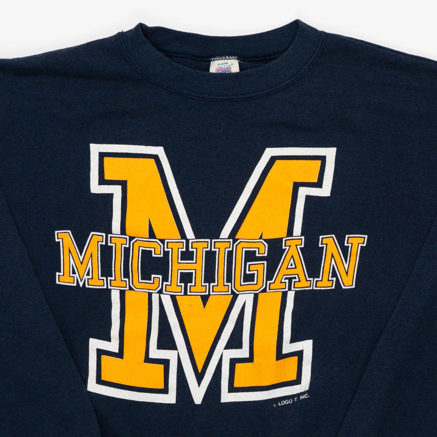 Vintage 80s Michigan 'M' Crewneck (M) | Rebalance Vintage.