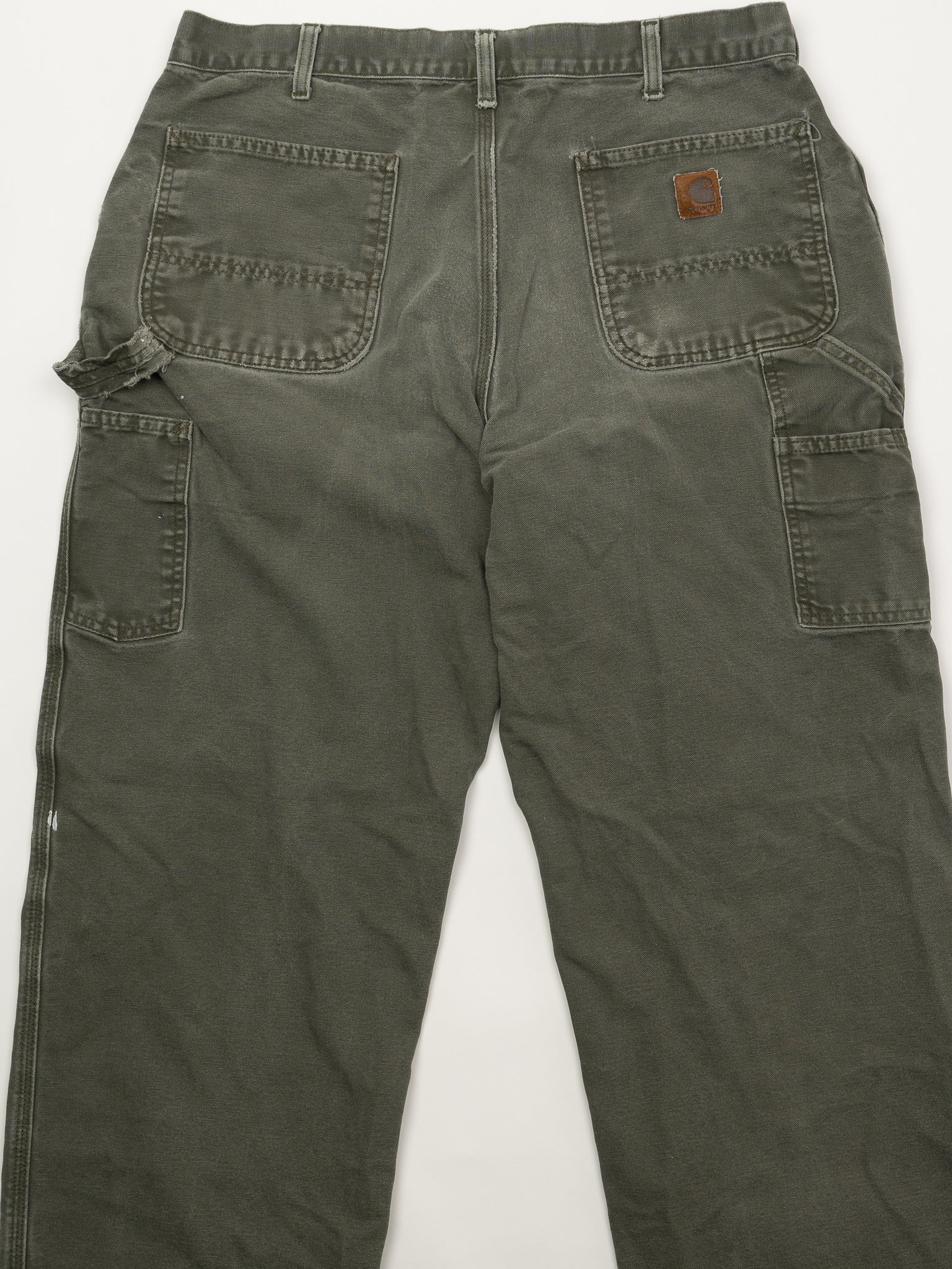 Vintage Washed Army Green Cargo Pants (36 x 34)