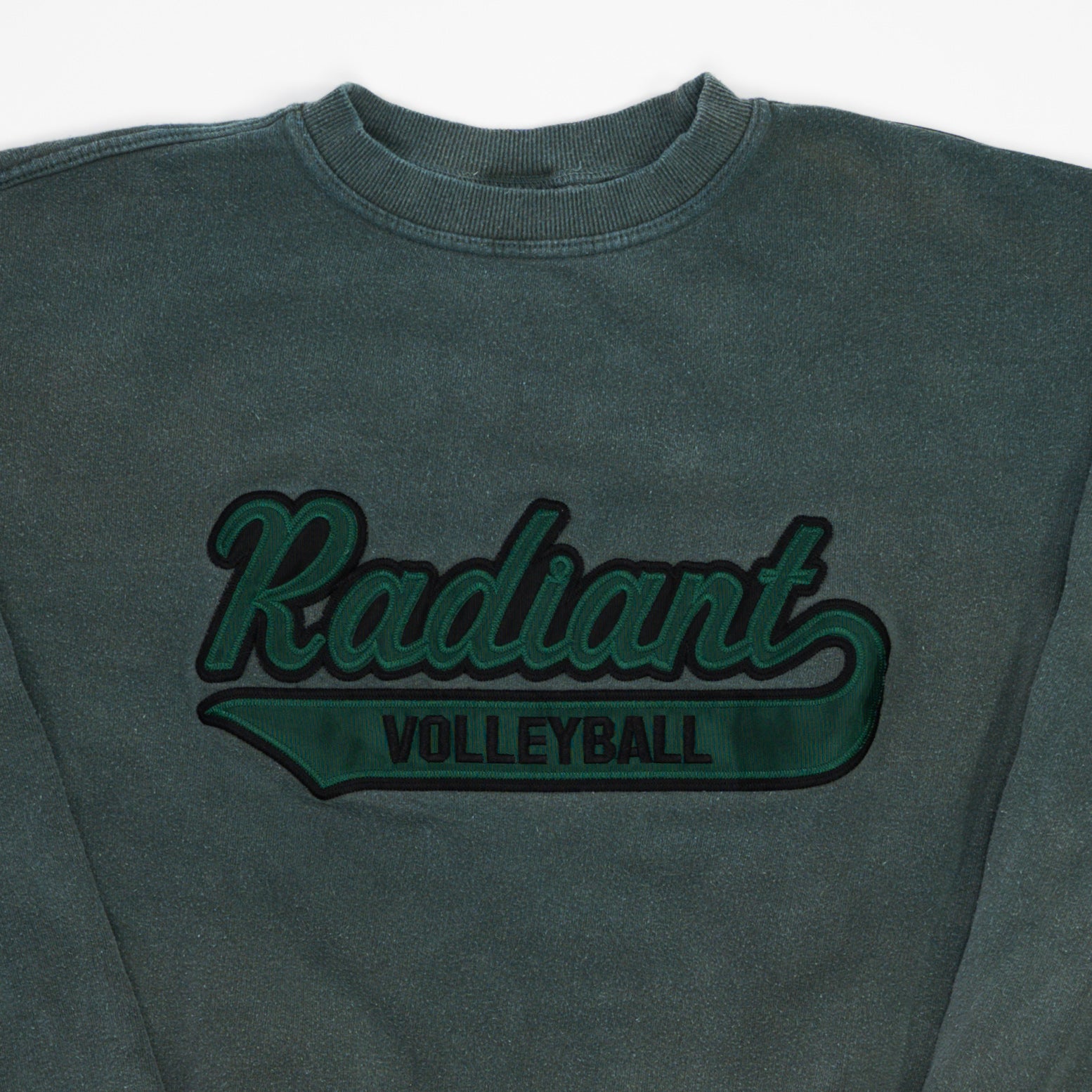 Vintage Washed Green Radiant Volleyball Crewneck (M/L)