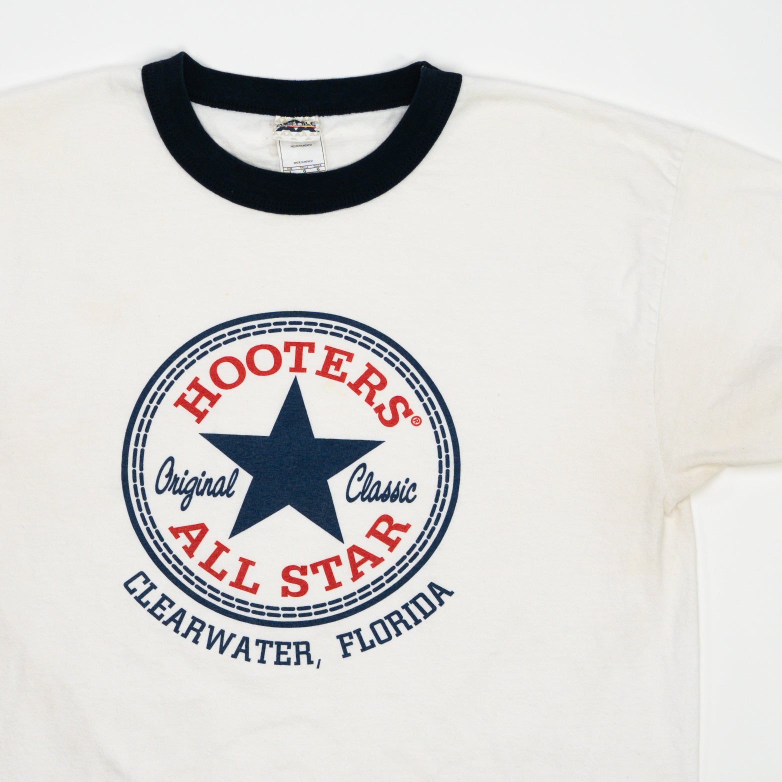 Vintage Hooters All Star Florida Ringer Tee (M) | Rebalance Vintage.