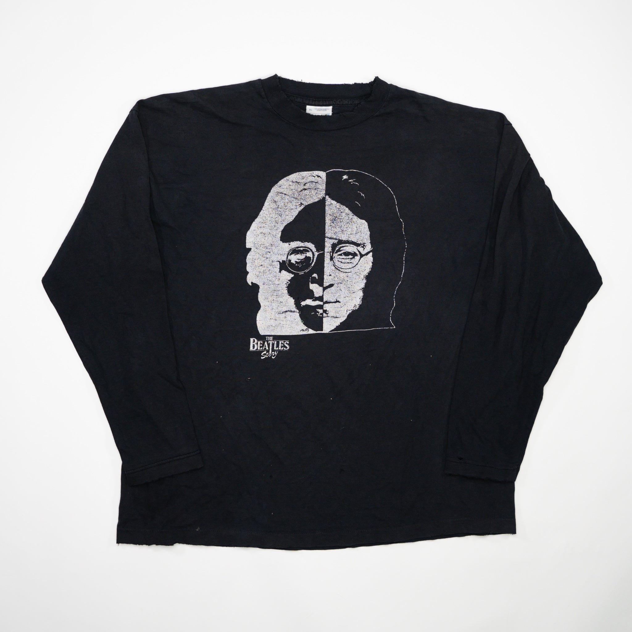 Vintage Black John Lennon Beatles Long Sleeve (L)