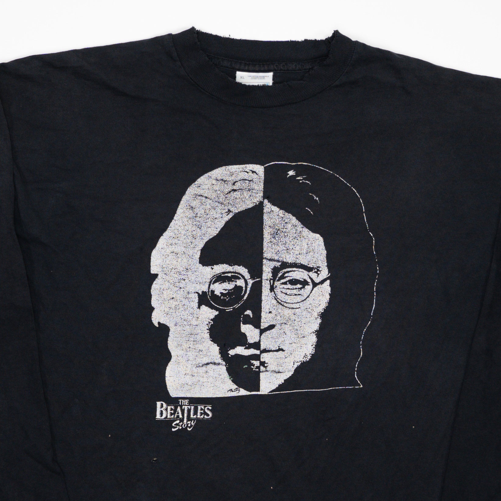 Vintage Black John Lennon Beatles Long Sleeve (L)